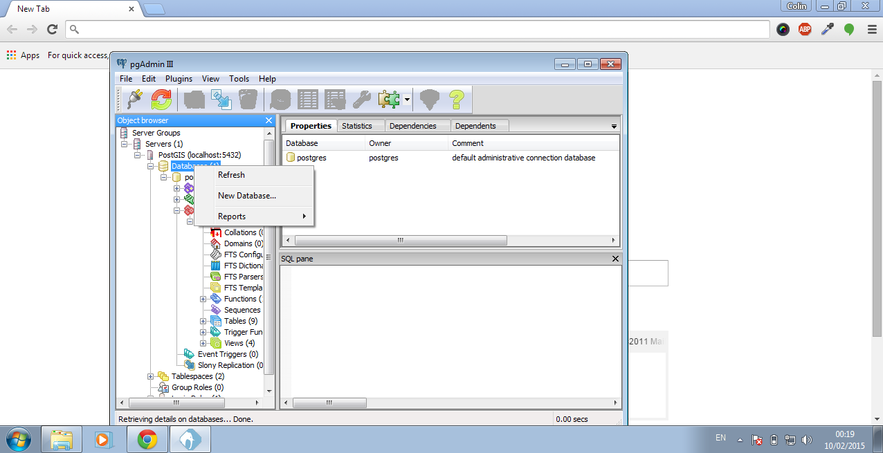 open pg admin