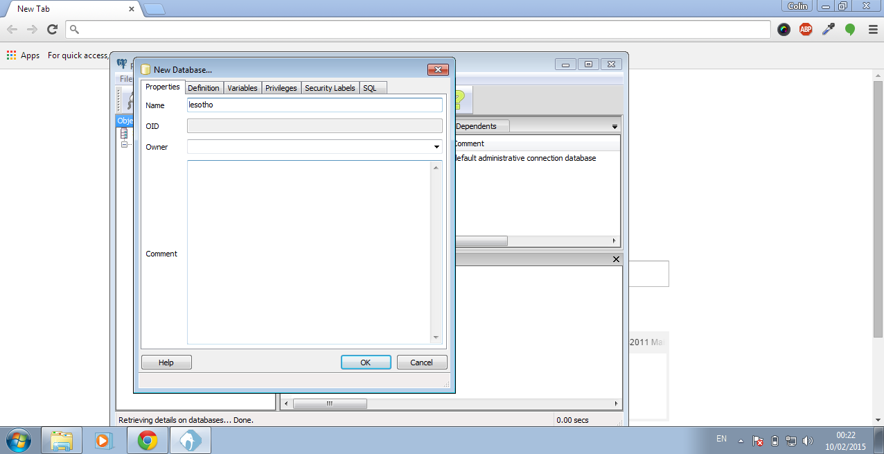 open pg admin